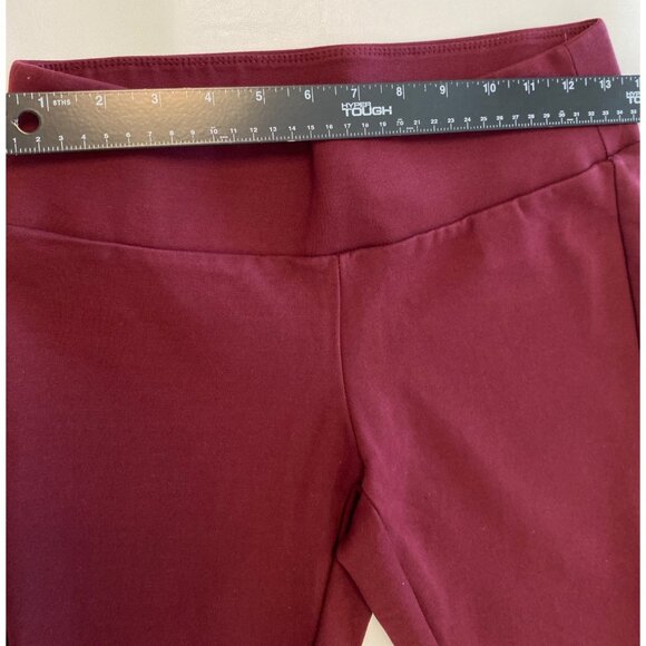 Gibson Latimer Burgundy Dress Leggings XS Rayon Blend - Picture 6 of 8